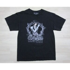 Black Butler One Hell of a Butler T-Shirt (L) Sebastian Michaelis Anime